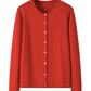 Pure Cashmere Cardigan Cherry Red