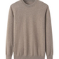 Boyfriend Pure Cashmere Crew Neck Jumper Oatmeal