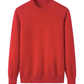 Boyfriend Pure Cashmere Crew Neck Jumper Cherry Red
