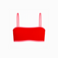 Pink/Red Contrast Reversible Bikini Top