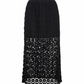 Ghost mannequin black eyelet skirt