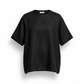 Ghost mannequin black linen boyfriend tee - improved