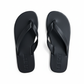 LE EDIT black flip flops - smooth leather