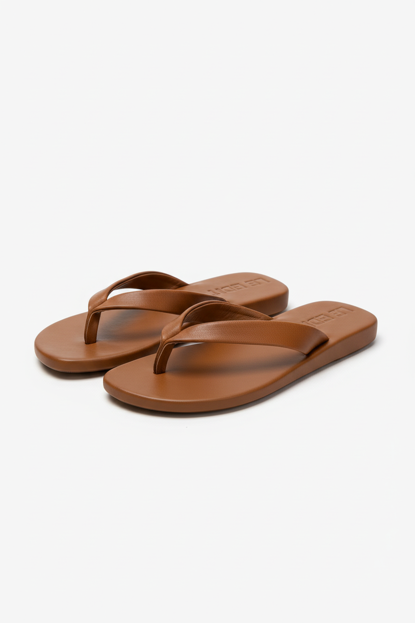 LE EDIT flip flops - angled