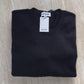 Black Pure Merino Crew Neck Jumper