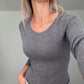 Merino Cashmere Slim Fit Knit Stone