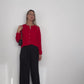 Pure Cashmere Cardigan Cherry Red