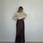 Pure Silk Skirt Cacao