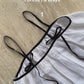 Bow Contrast Linen Dress Coconut
