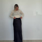 Pure Silk Skirt Black