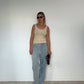 Pure Cashmere Ribbed Tank Beige