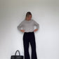 Marle Grey Organic Cotton Cashmere Cardigan