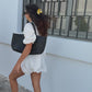 Dia Knit Shorts Black & White