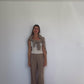 Pure Cashmere Ribbed Tank Coconut