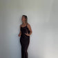Eco Silk Dress Full Length Cacao