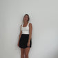 Linen Skorts Black
