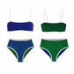 Aegean Reversible High Waist Bikini Bottoms