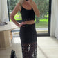 Kiklos Crochet Top Black