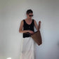 Eco Silk Skirt Oyster