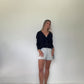 Navy Midnight Pure Cashmere Cardigan
