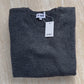 Storm Grey Boyfriend Pure Cashmere Crew Neck Jumper