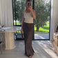 Pure Cashmere Ribbed Tank Beige