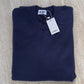 Navy Midnight Blue Mens Pure Cashmere Crew Neck Jumper