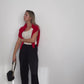 Pure Cashmere Crew Neck Jumper Cherry Red