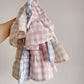 Gingham Summer Linen Dress Latte