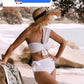 Grecian Bikini Top White