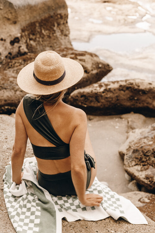 Grecian Bikini Top Khaki