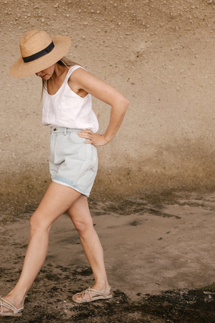 MOM Jean Shorts 2.0 Stonewashed