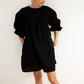 Artist Linen Black Dress