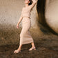 Ever Ribbed Skirt Chai
