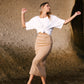 Ever Ribbed Skirt Chai