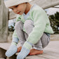 Sky Lemon Contrast Knitted Hat