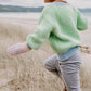 Sea Sky Contrast Knit Jumper