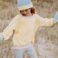 Sky Lemon Contrast Knitted Hat