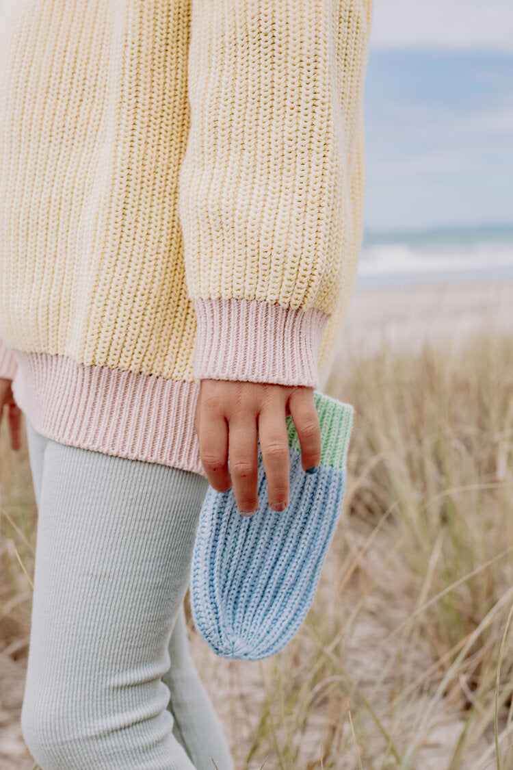 Sea Sky Knitted Mittens