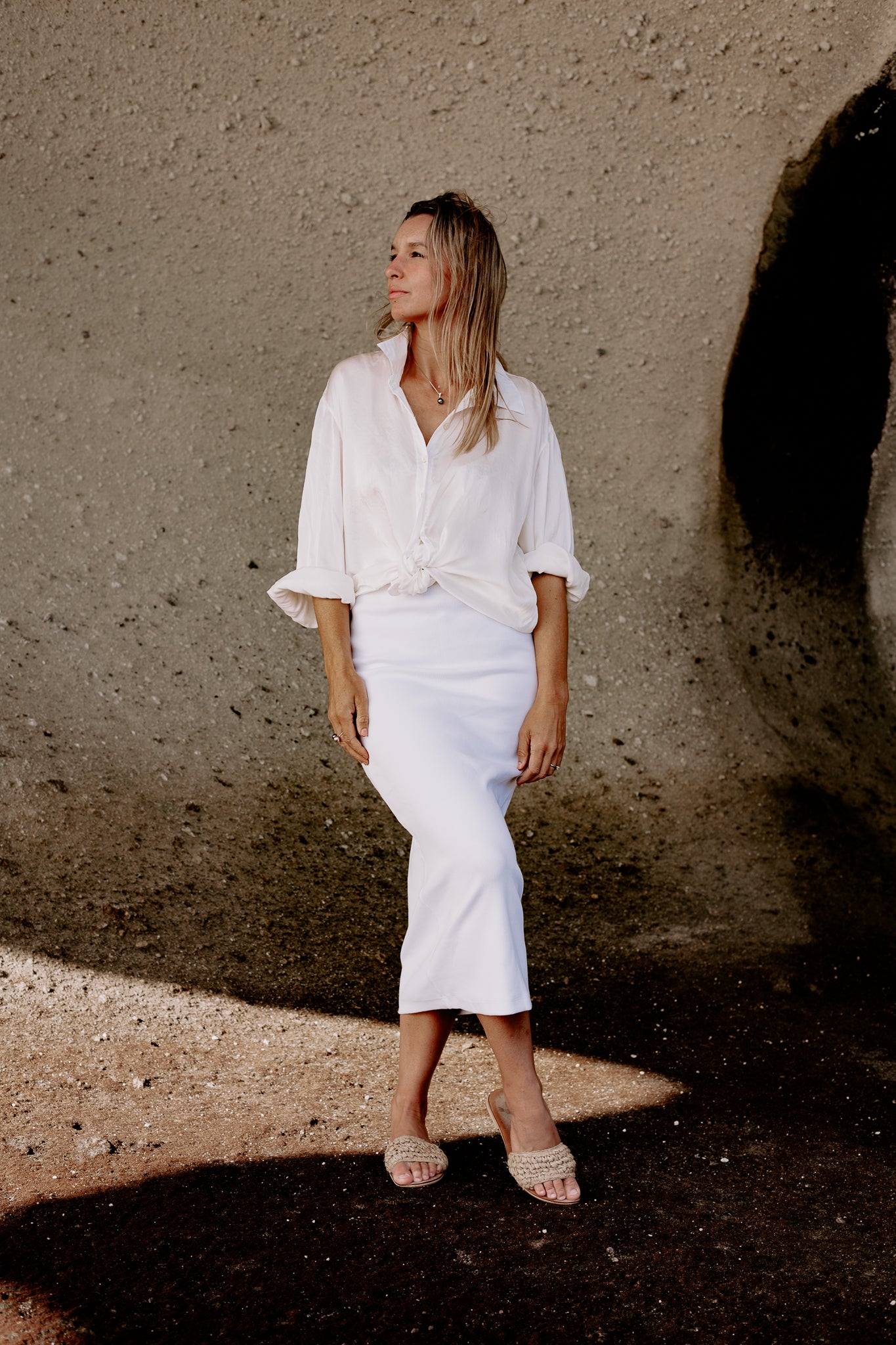 Oyster Eco Silk Shirt