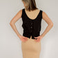 Linen Reversible Top Black