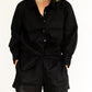 Black Linen Shorts