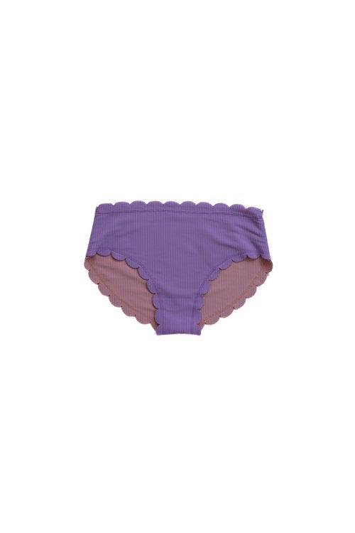 Seashell Reversible Mid Waist Bikini Bottoms