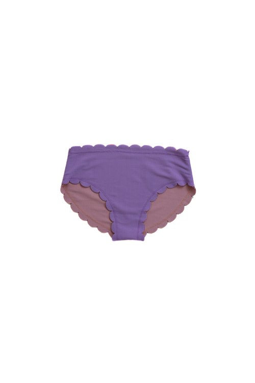 Seashell Reversible Mid Waist Bikini Bottoms